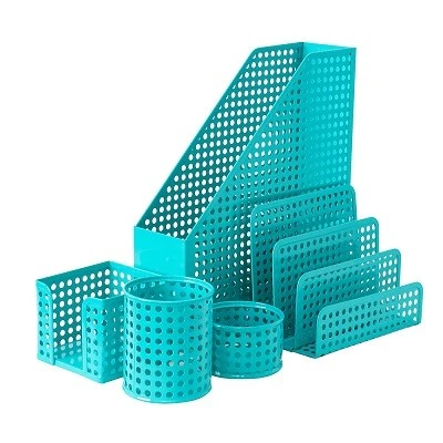 metal desk organizer set