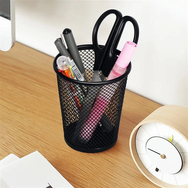 Black Pen Holder for Desk